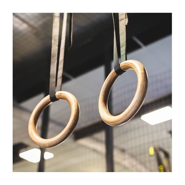 Sveltus Wooden Gym Ring