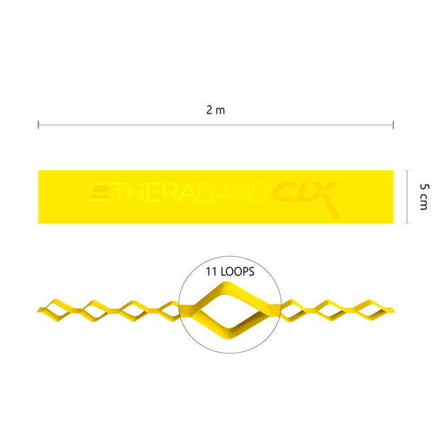 TheraBand CLX11 Loops - rosso (medio)