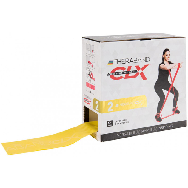 TheraBand CLX22 mètres - jaune (fin)