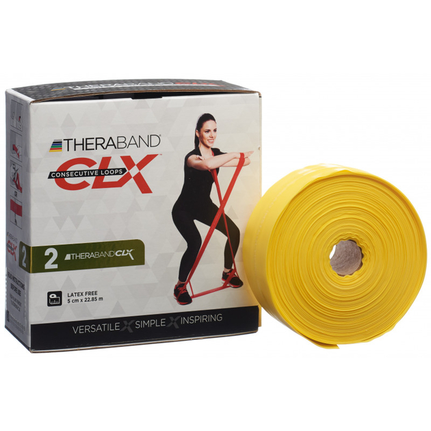 TheraBand CLX22 metri - giallo (sottile)