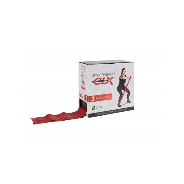 TheraBand CLX22 Meter - rot (mittel)