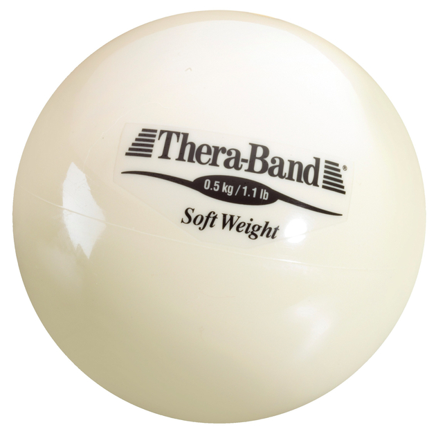 TheraBand Balle de poids souple - beige (0.5Kg)