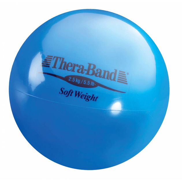 TheraBand Palla di peso morbida - blu (2,5 kg)