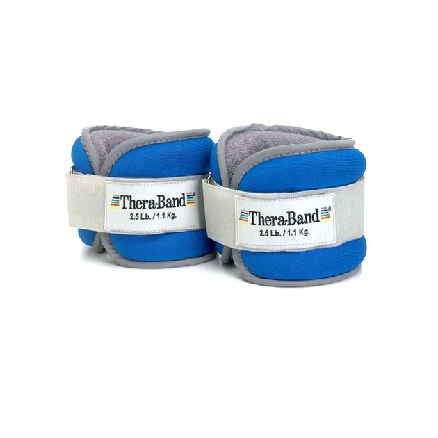 TheraBand Manchettes de poids - bleu (1'100g)