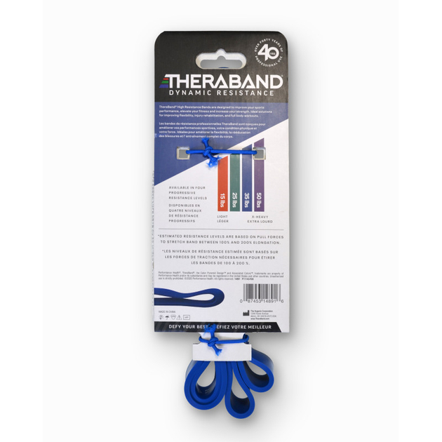 Theraband bande haute résistance bleu (lourd)