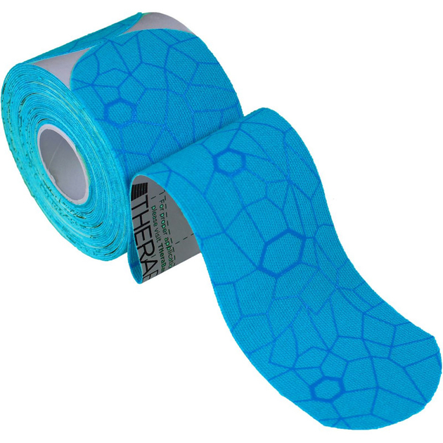 TheraBand Bande Kinésiologique - Rouleau prédécoupé - (Bleu/ Bleu)