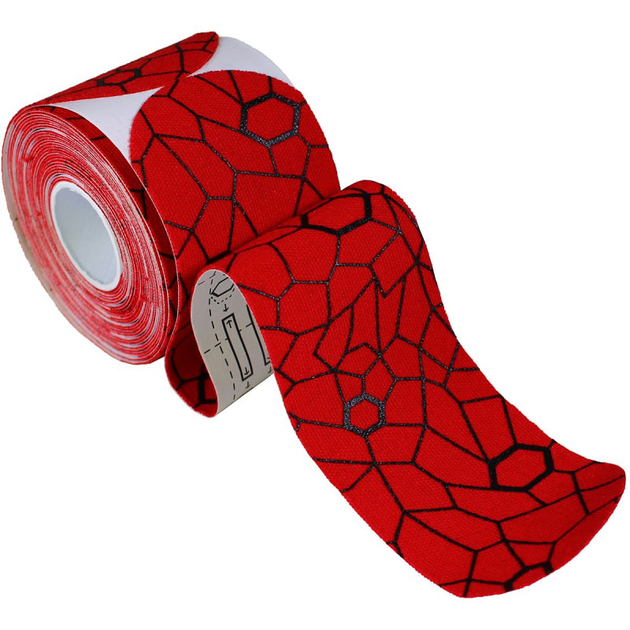 TheraBand Kinesiology Tape - Precut Roll - (Red/ Black)