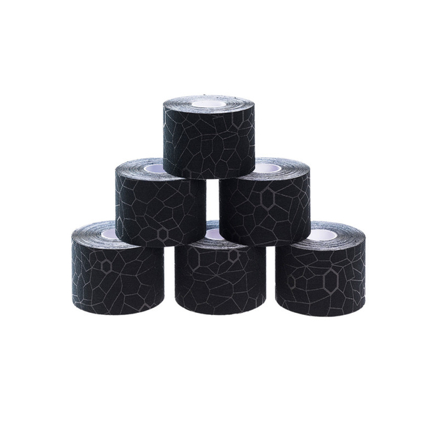 TheraBand Kinesiology Tape - Rollen Set 5m x 5cm (6 St.) - (Black/ Black)