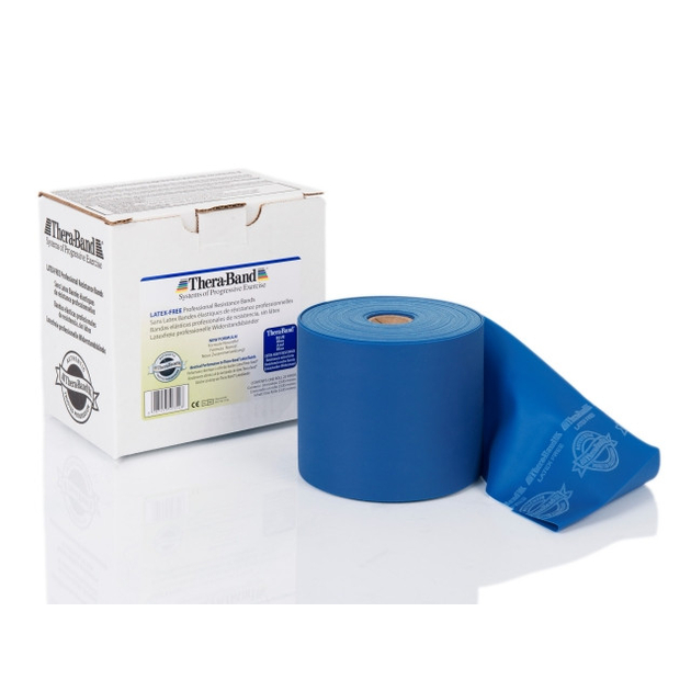 TheraBand Latexfrei - 22m - blau (extrastark)