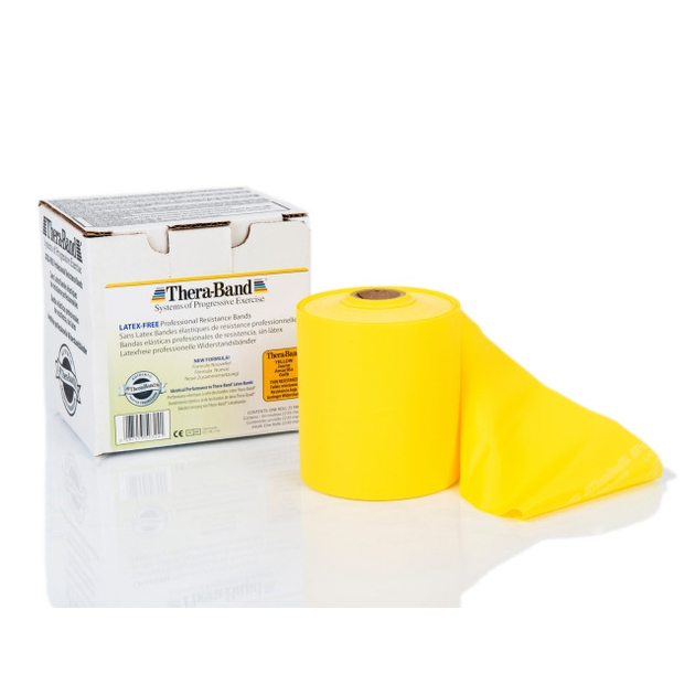 TheraBand senza lattice - 22 m - giallo (sottile)