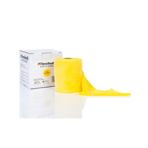 Rotolo TheraBand - 45,5 m - giallo (sottile)