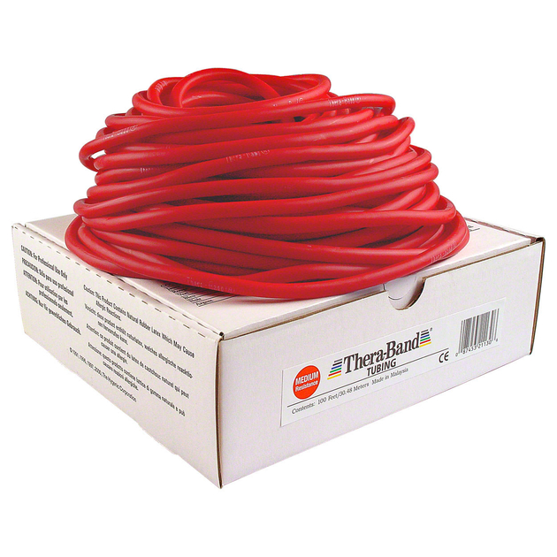 Tubo TheraBand 30,5 m - rosso (medio)