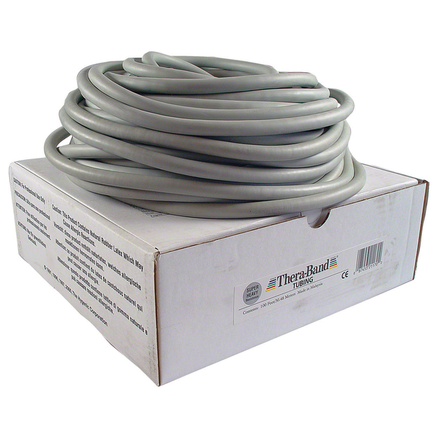 TheraBand Tubing 30.5m - argent (super résistant)