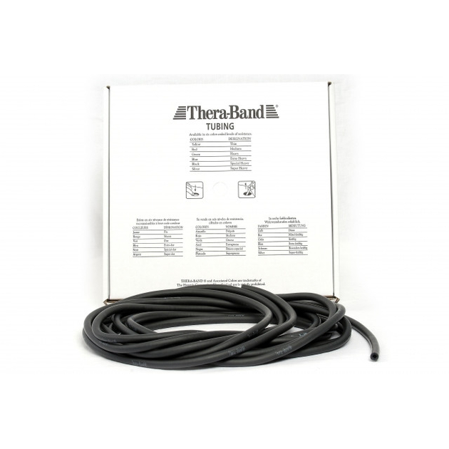 TheraBand Tubing 7.5m - schwarz (maxistark)