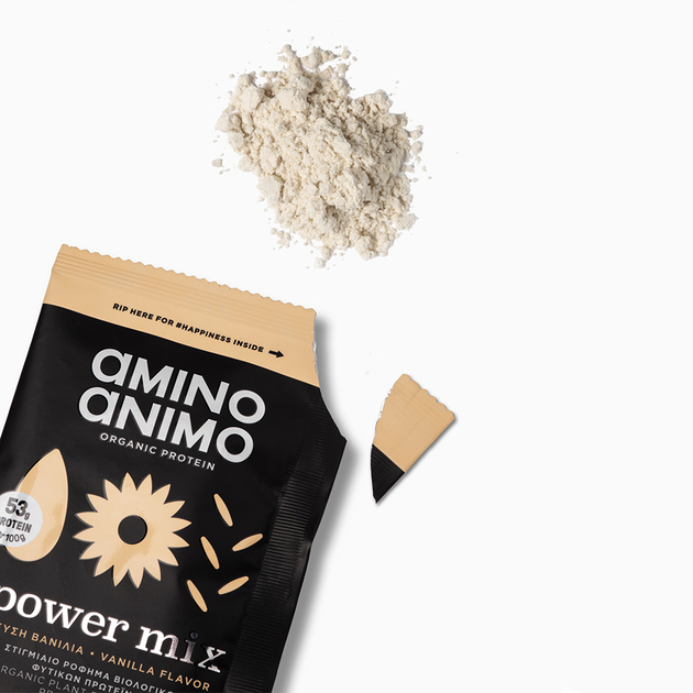 AMINO ANIMO Vegan Power Mix Vanilla portion unique